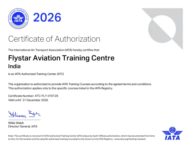 IATA Certificate